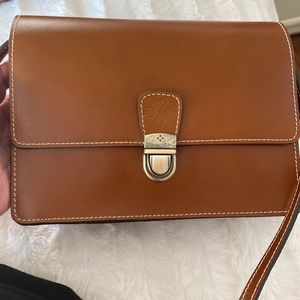 Patricia Nash crossbody cognac leather bag. NWT